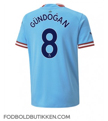 Manchester City Ilkay Gundogan #8 Hjemmebanetrøje 2022-23 Kortærmet